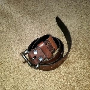 Abercrombie Embossed Leather Belt